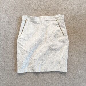 H&M white pencil skirt